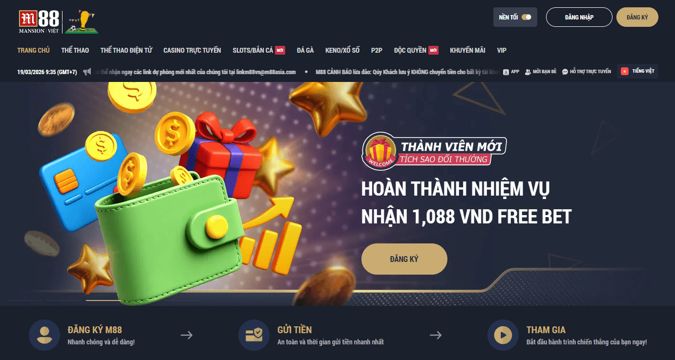 Nhà cái uy tín M88
